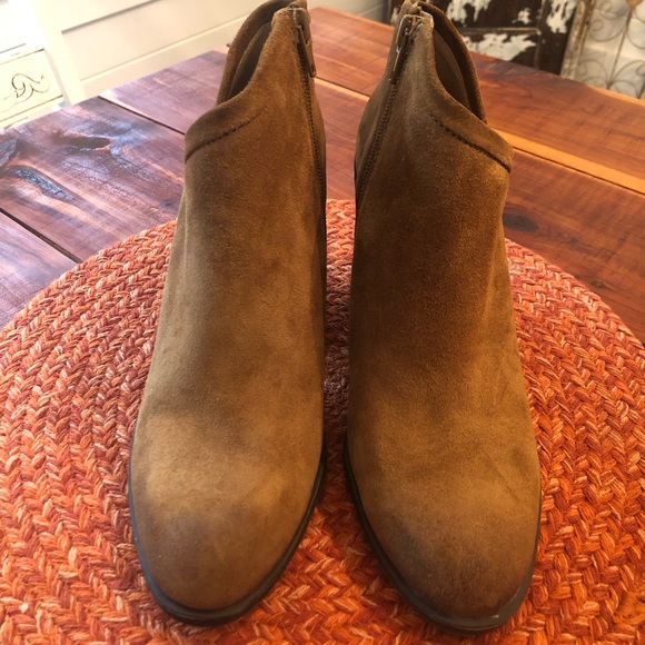 Lucky Brand Tan Suede Ankle Boots - Picture 4 of 11